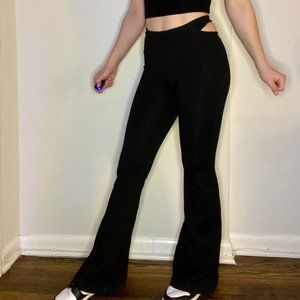 Black Cutout Pants